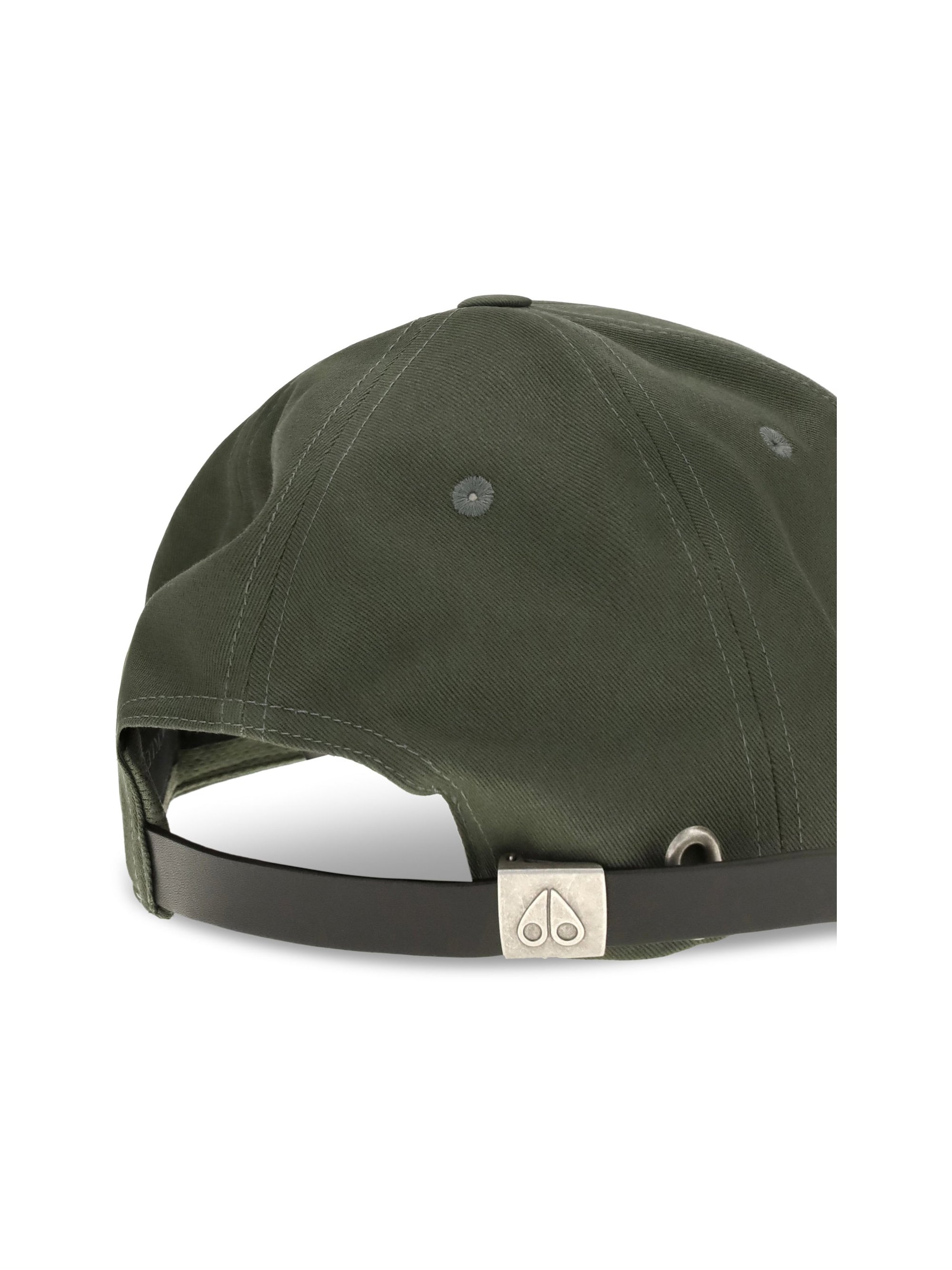 Moose Knuckles M31MA534 Logo-Embroidered Cotton Baseball Cap — Green, view 3
