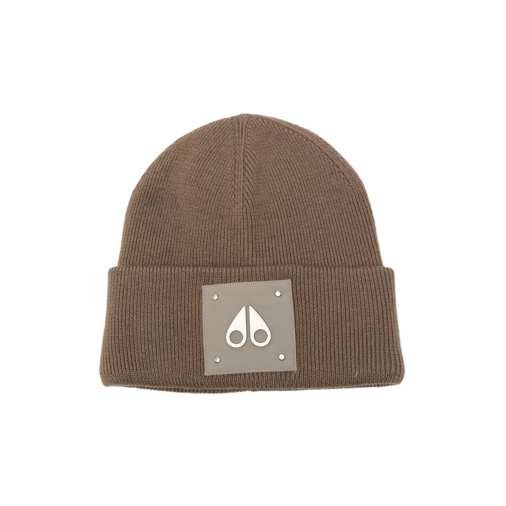 Moose Knuckles M34MA574 Ribbed Knit Beanie — Brown by Moose Knuckles
