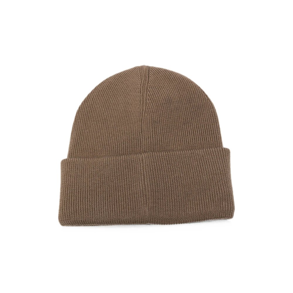Moose Knuckles M34MA574 Ribbed Knit Beanie — Brown, view 2