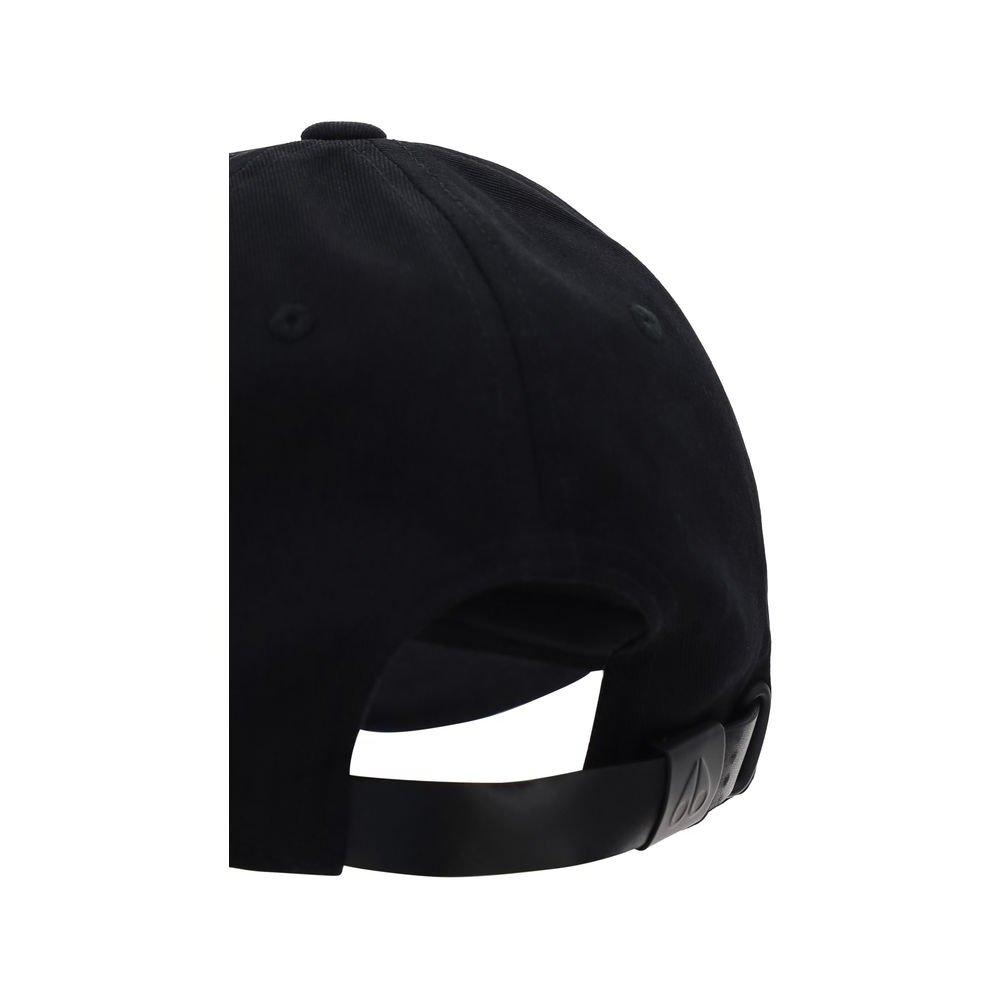 Moose Knuckles MOM31MA534283BB Cotton Logo Baseball Cap — Black, view 3