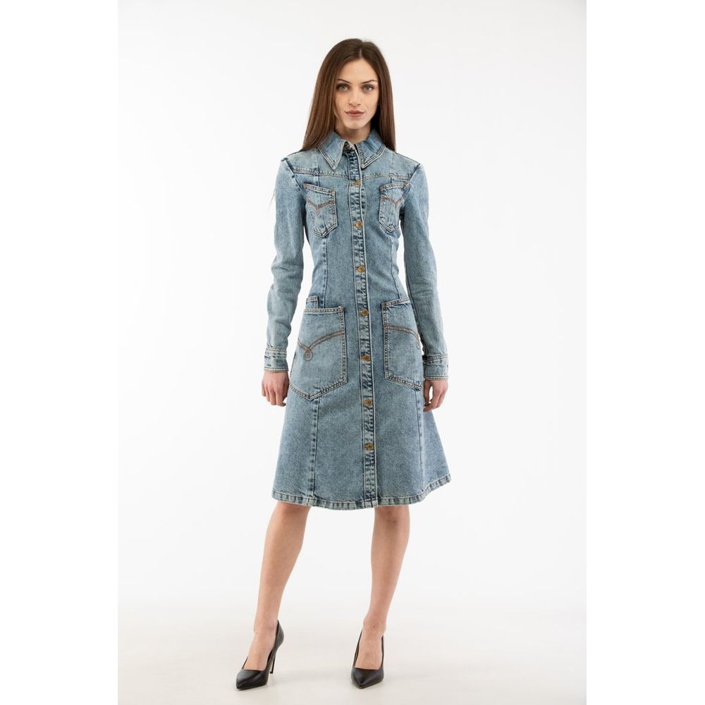 Moschino Cotton Denim Dress — Blue by Moschino