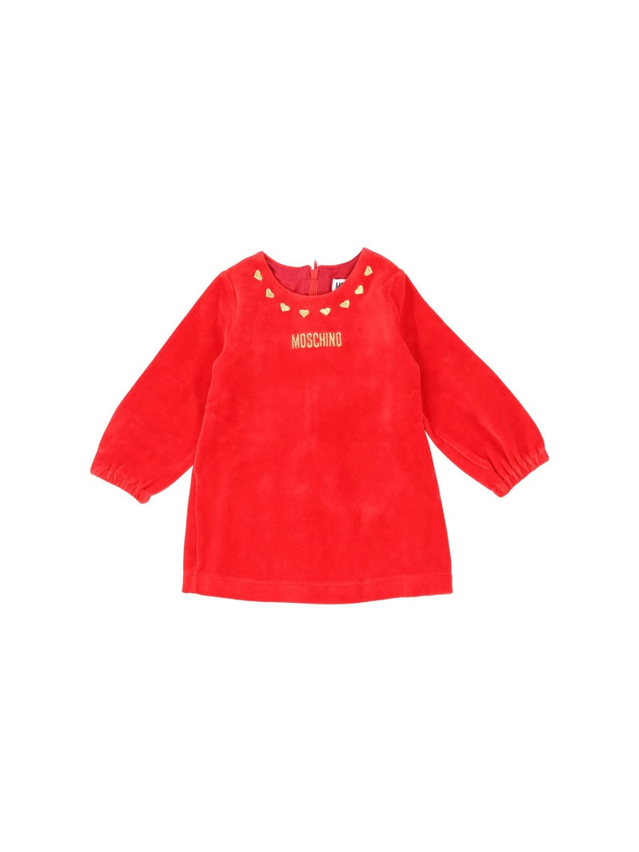 Moschino Cotton-Blend Dress — Red by Moschino