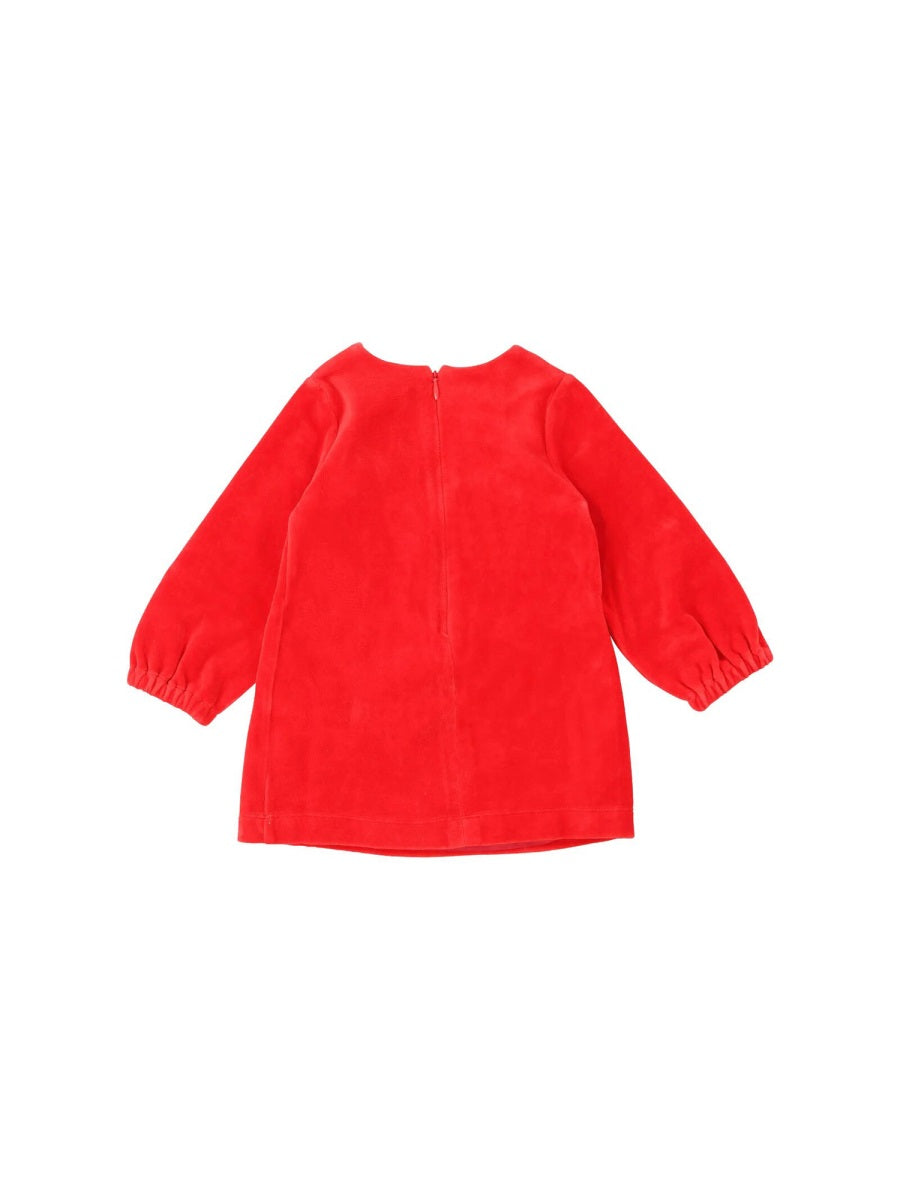 Moschino Cotton-Blend Dress — Red, view 2