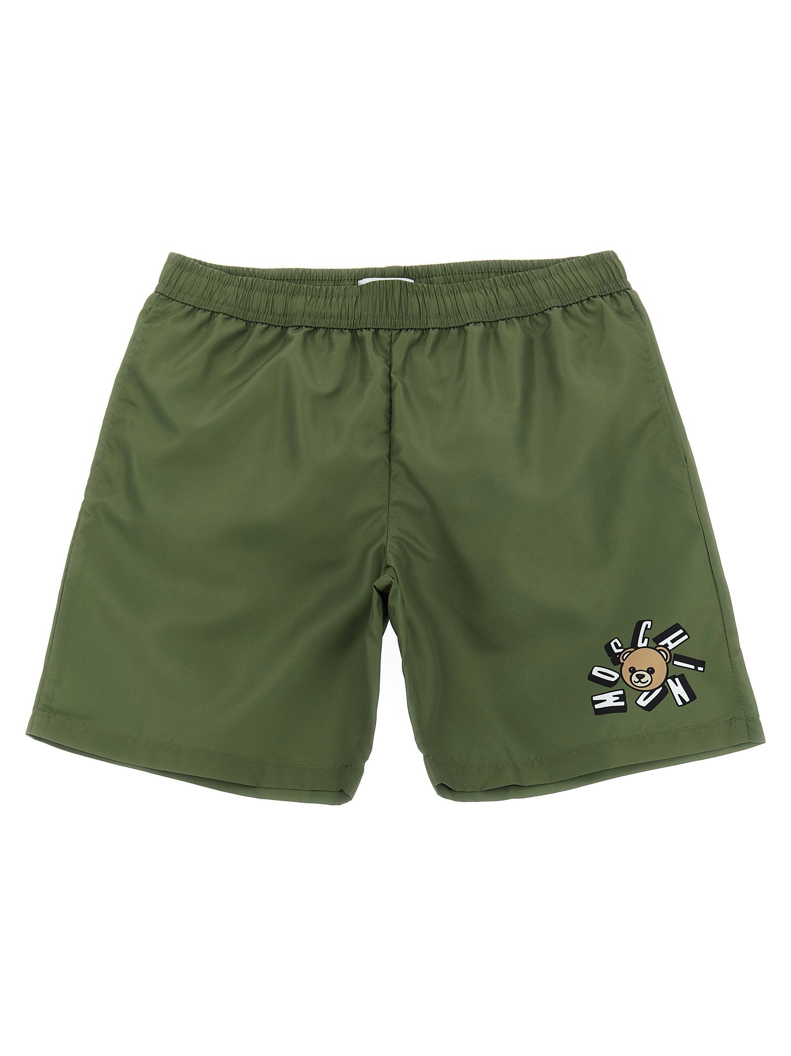 Moschino Kid Teen Teddy Bear-Print Swimwear — Olive by Moschino Kid Teen