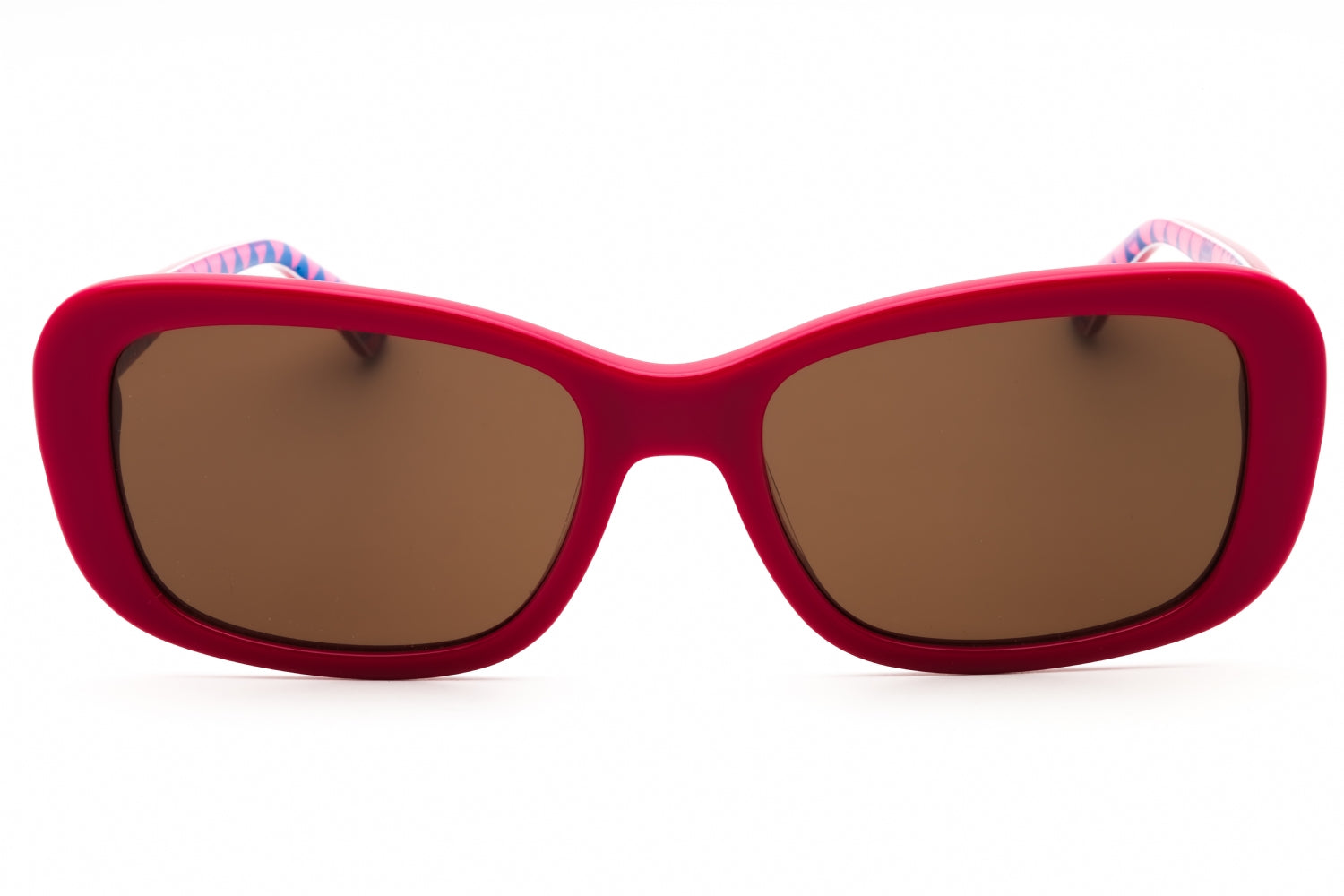 Moschino Love MOL060S Rectangular Plastic Frame Sunglasses — Fuchsia, view 2