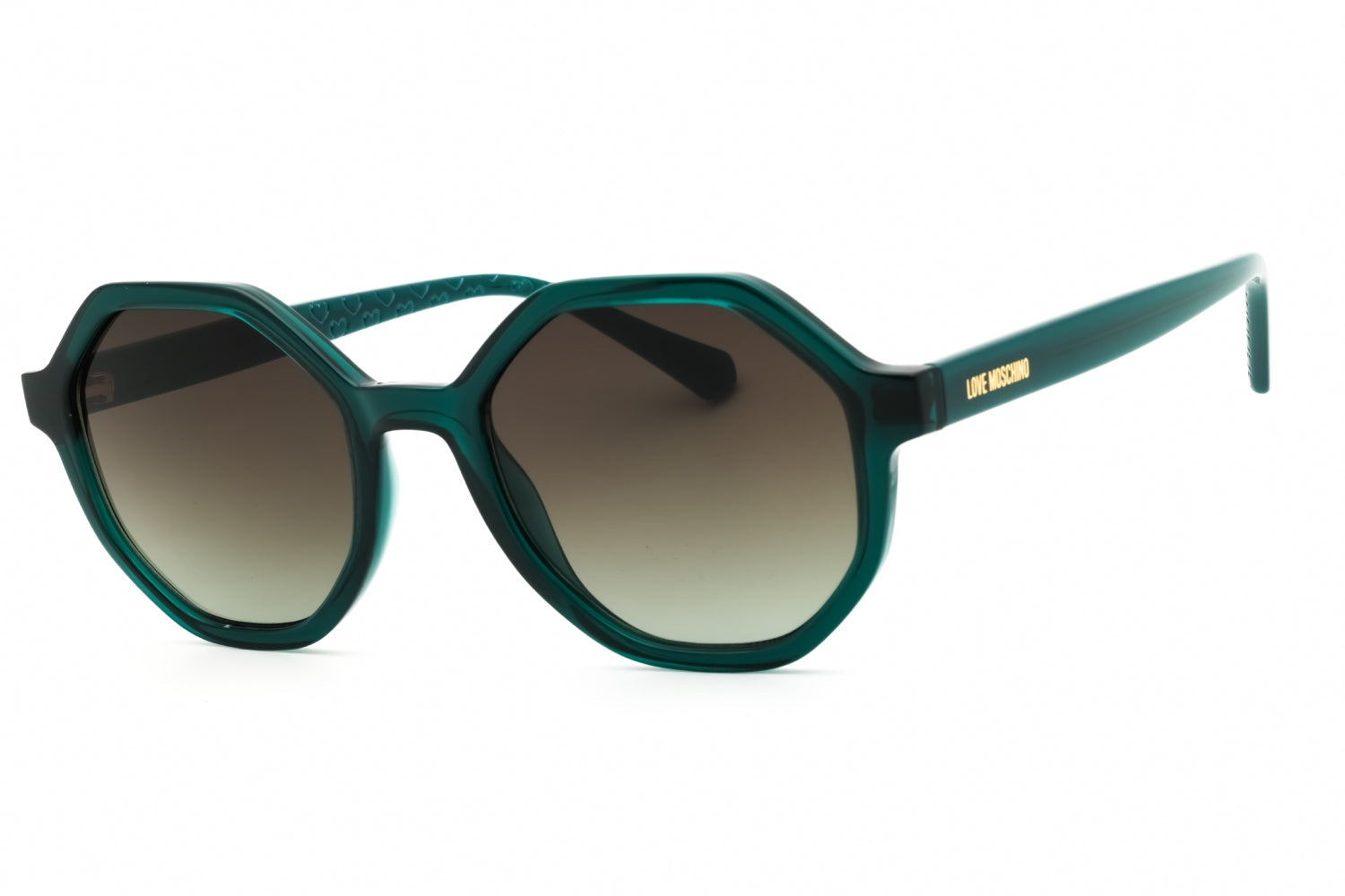 Moschino Love MOL076S Gradient-Lens Round Sunglasses — Green by Moschino Love