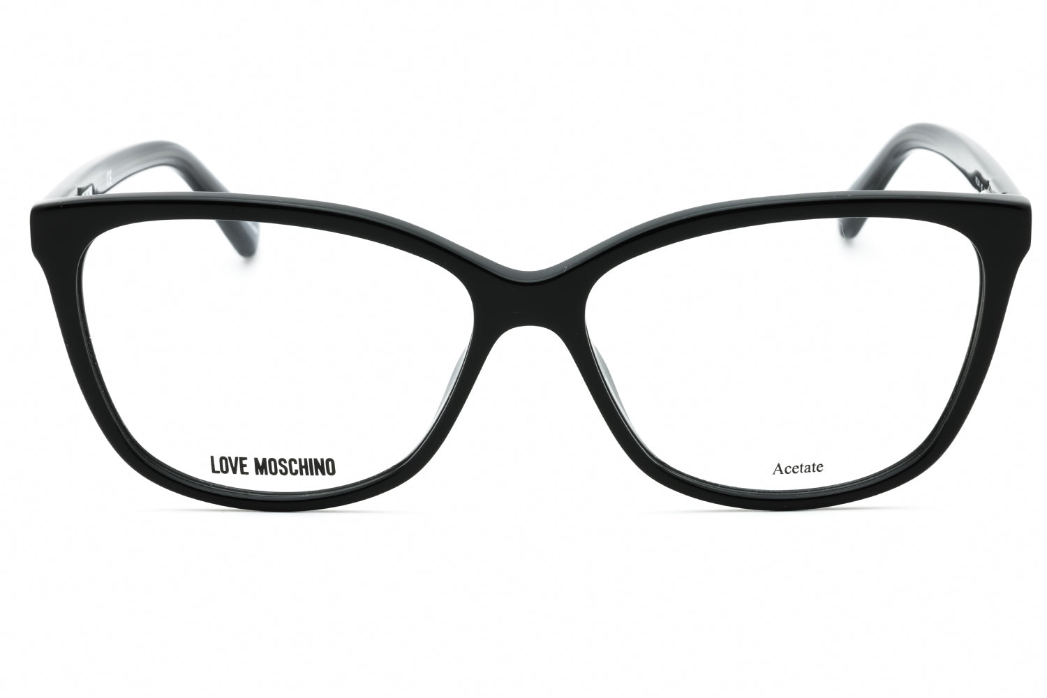 Moschino Love MOL546 Rectangular Acetate Eyeglasses — Black, view 2