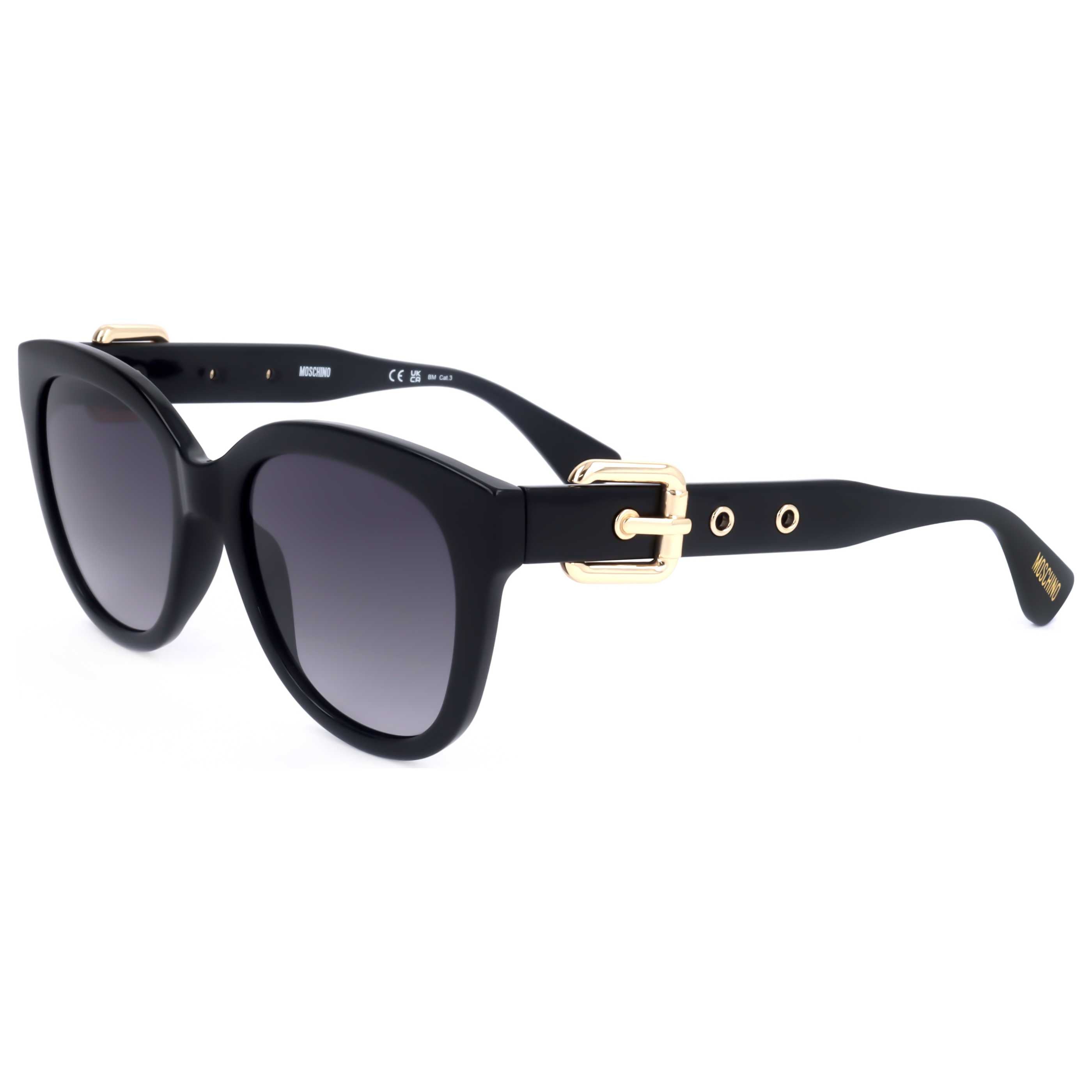 Moschino MOS143S80754 Black Square-Frame Sunglasses — Black by Moschino