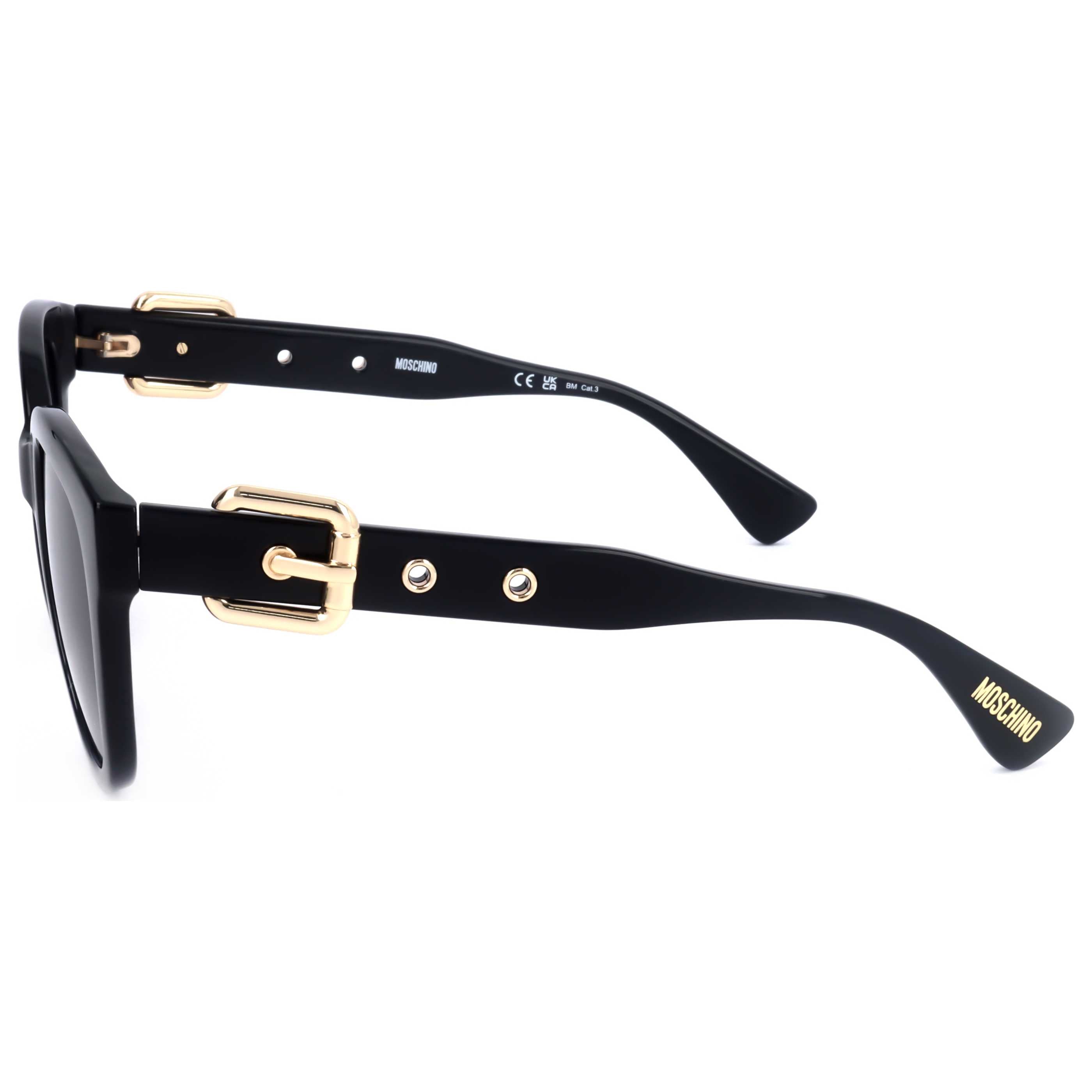 Moschino MOS143S80754 Black Square-Frame Sunglasses — Black, view 2