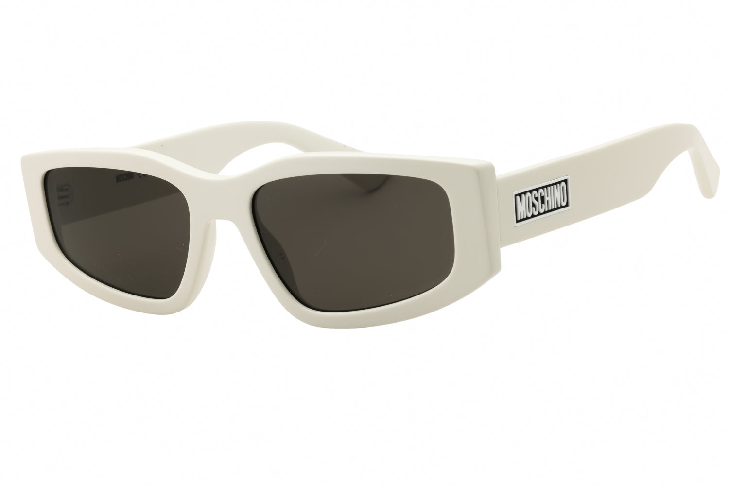 Moschino MOS186S Rectangular Plastic Sunglasses — White by Moschino