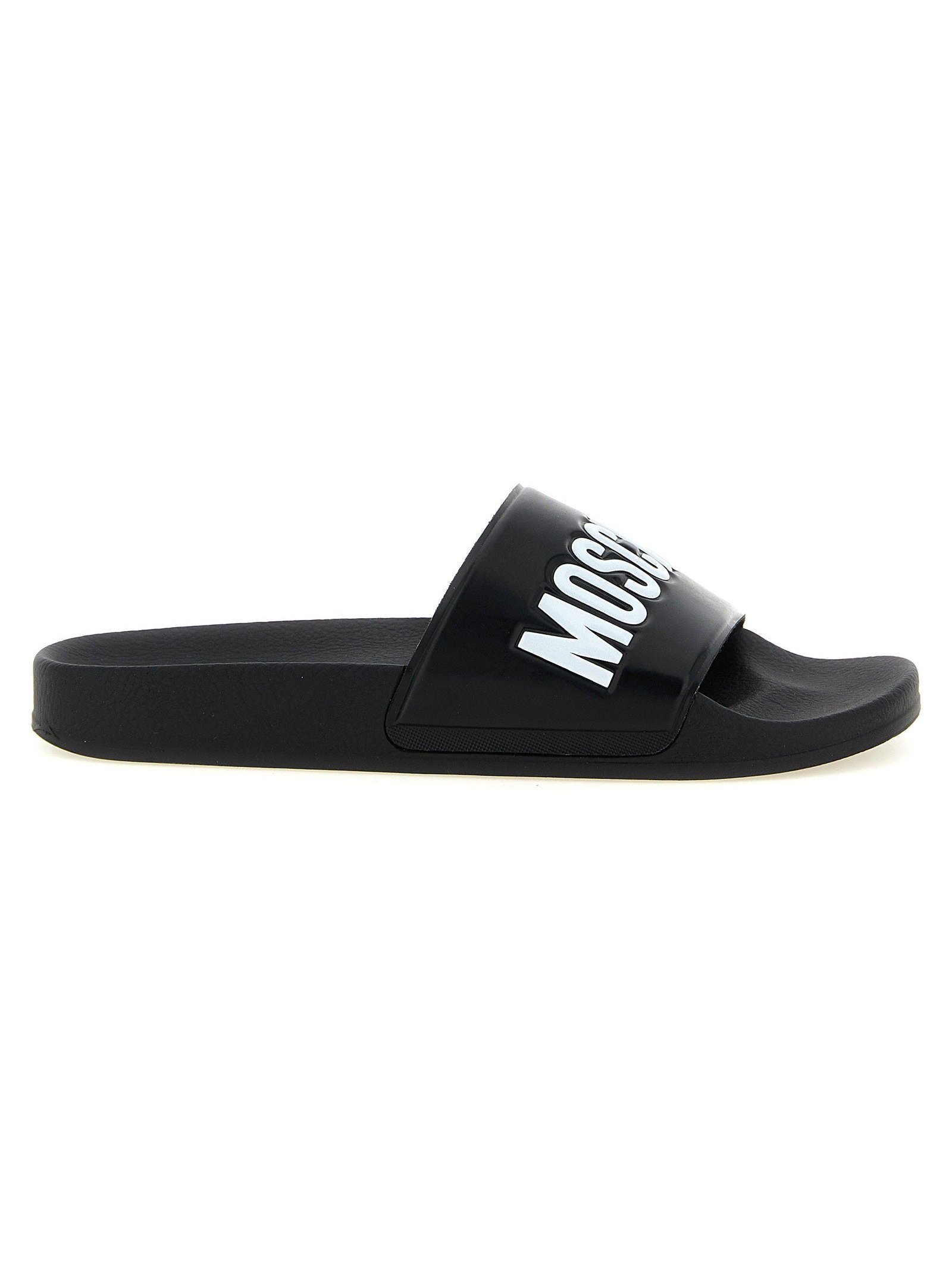 Moschino Pool Slide — Black by Moschino