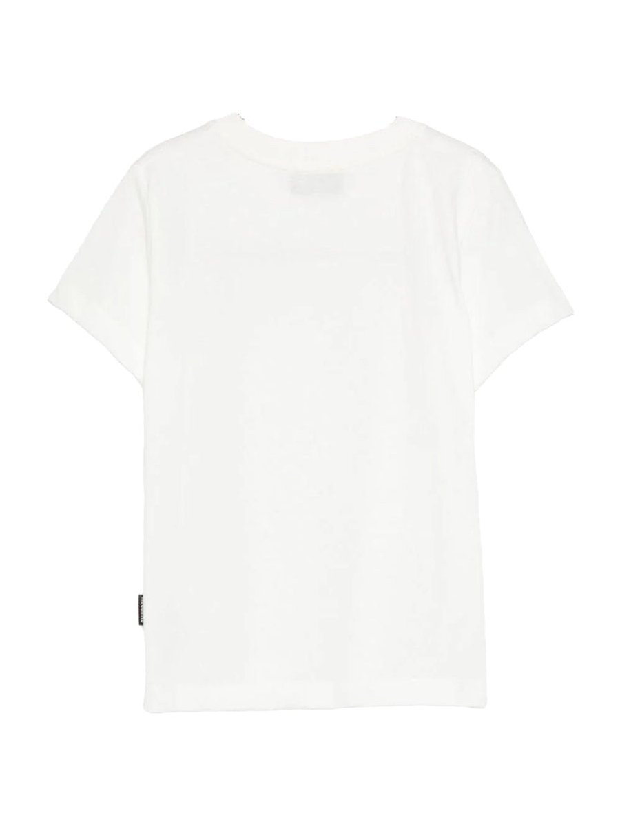 Moschino Logo-Embroidered Cotton T-Shirt — White by Moschino