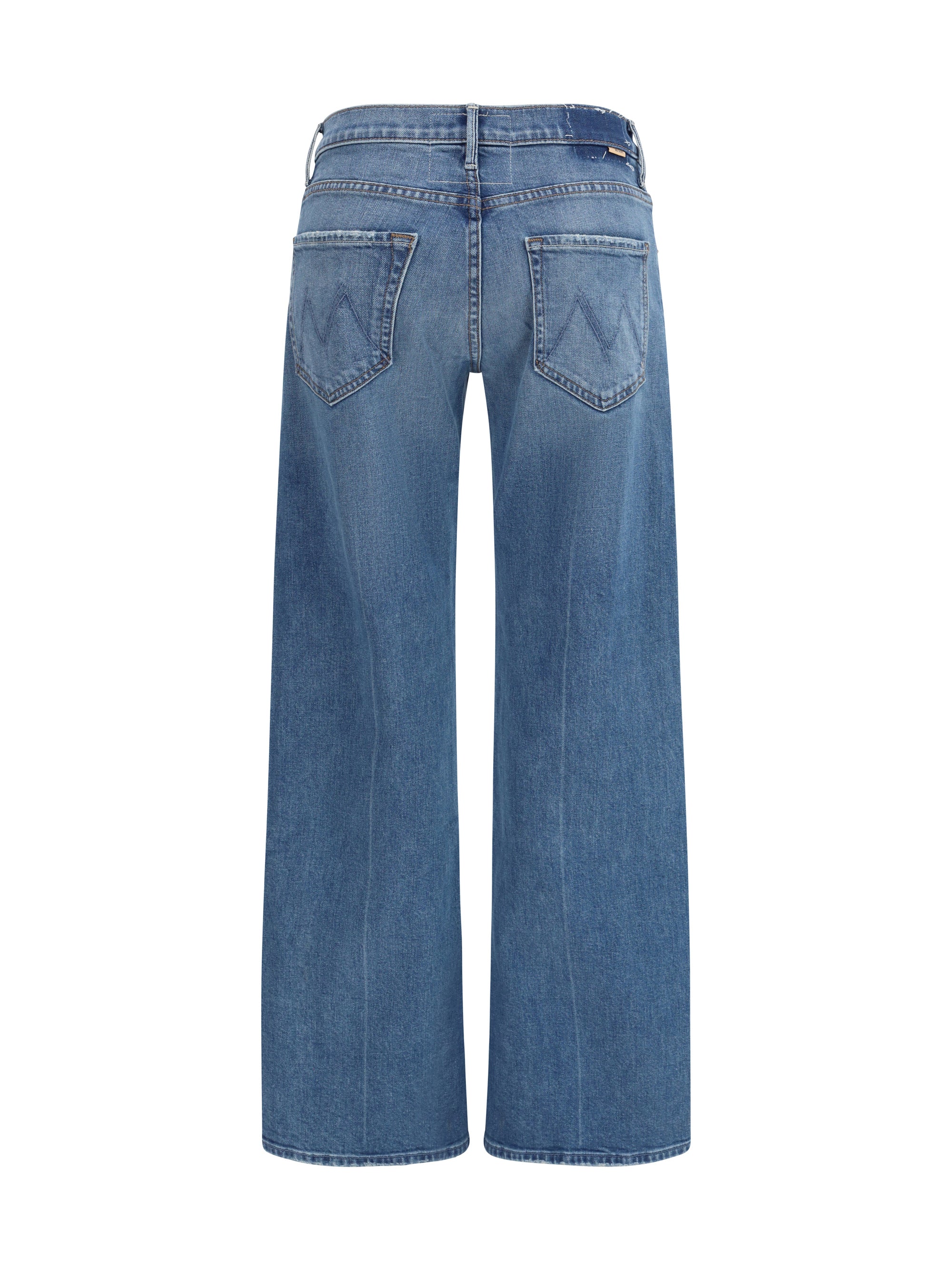 Mother Denim Lasso Sneak Jeans — Blue, view 2