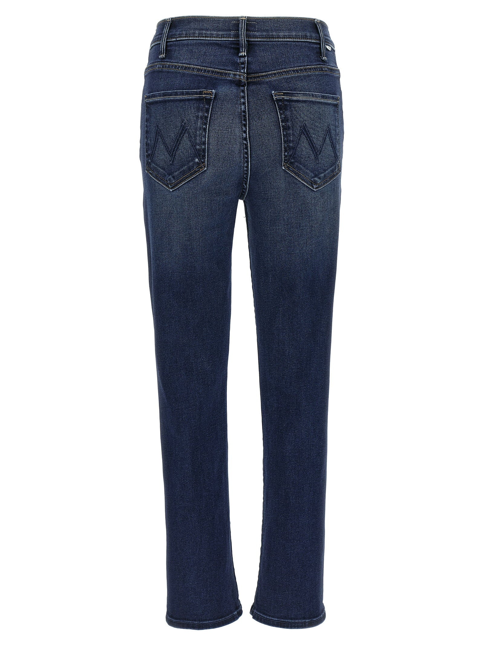 Mother The Hustler Ankle Jeans — Blue, view 2