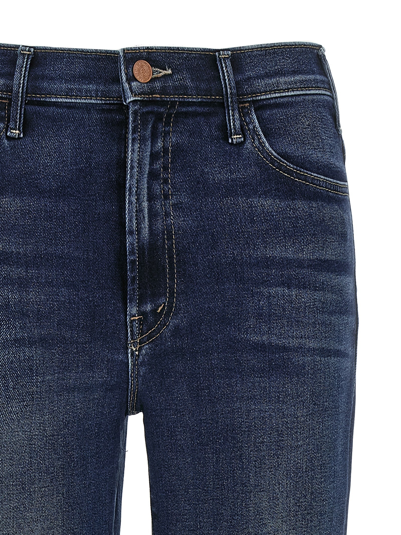 Mother The Hustler Ankle Jeans — Blue, view 3