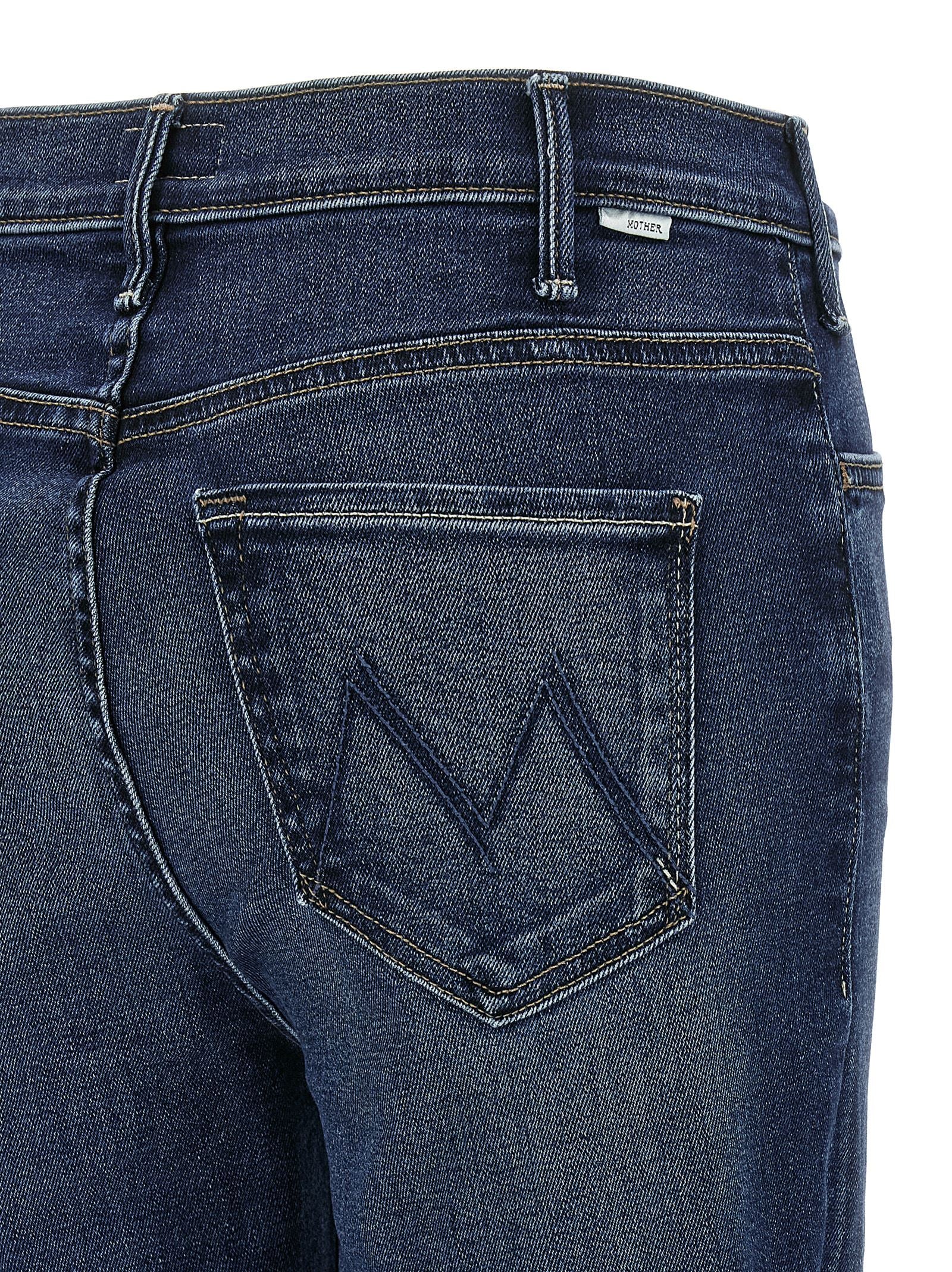 Mother The Hustler Ankle Jeans — Blue, view 4