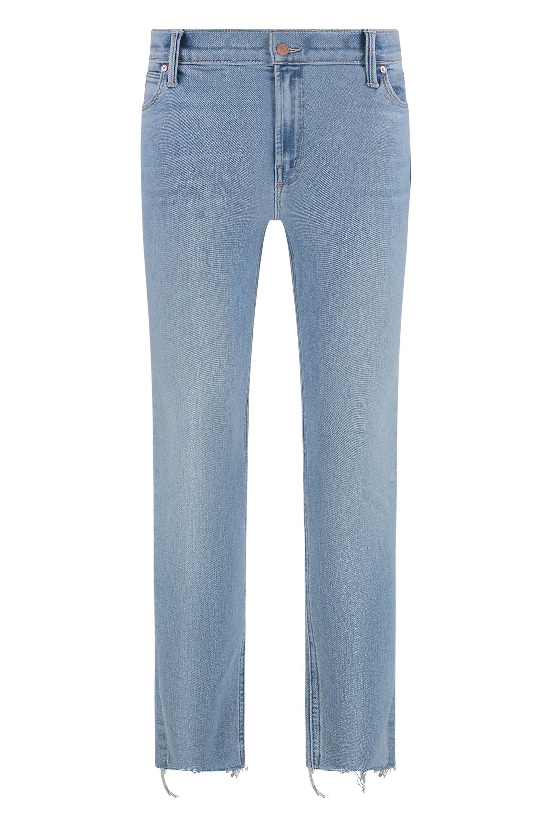 Mother Frayed Ankle Jeans — Blue by Mother