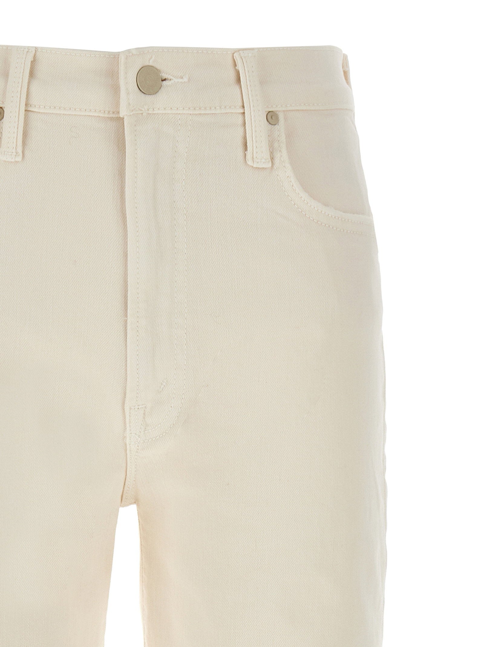 Mother Rambler Jeans — Cream, view 3