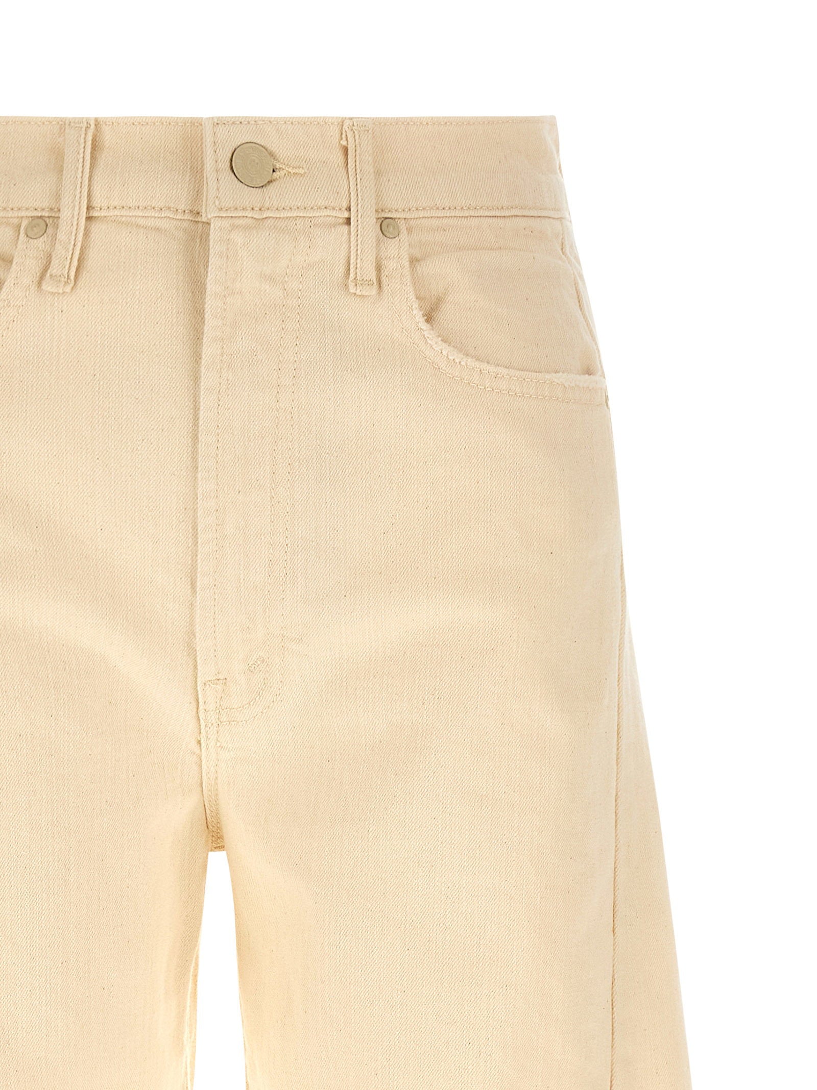 Mother Half Pipe Jeans — Ecru, view 3