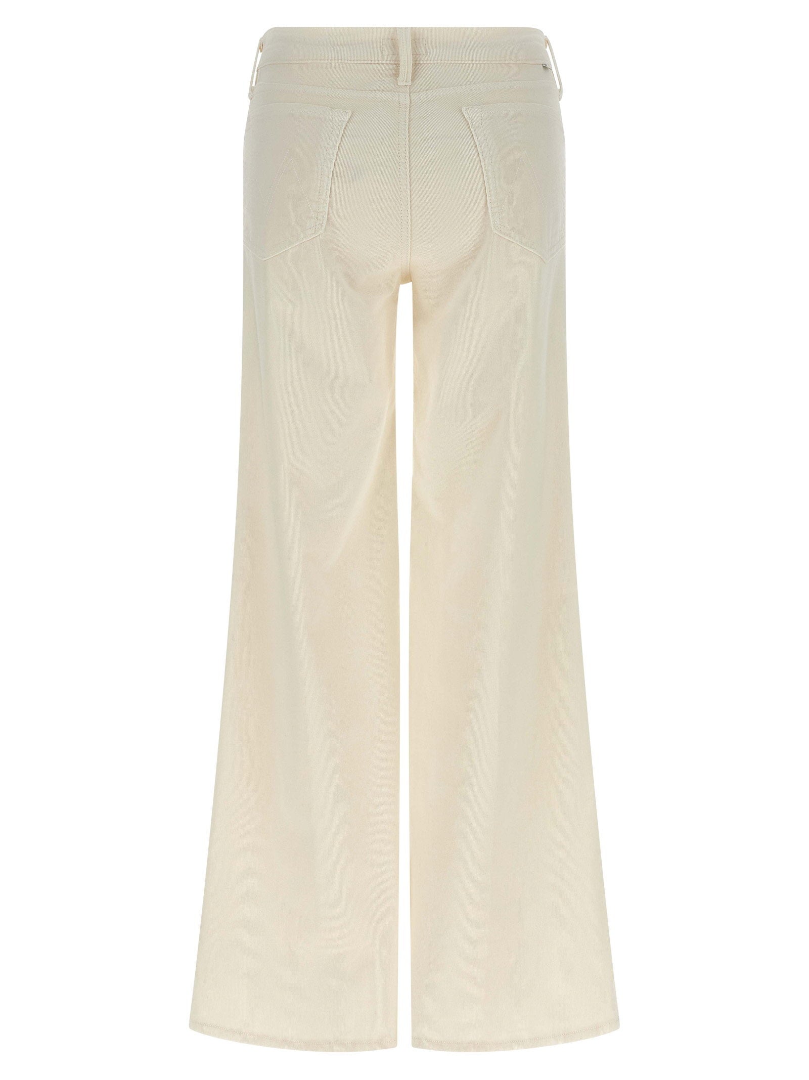 Mother Twister Sneak Trousers — Cream, view 2