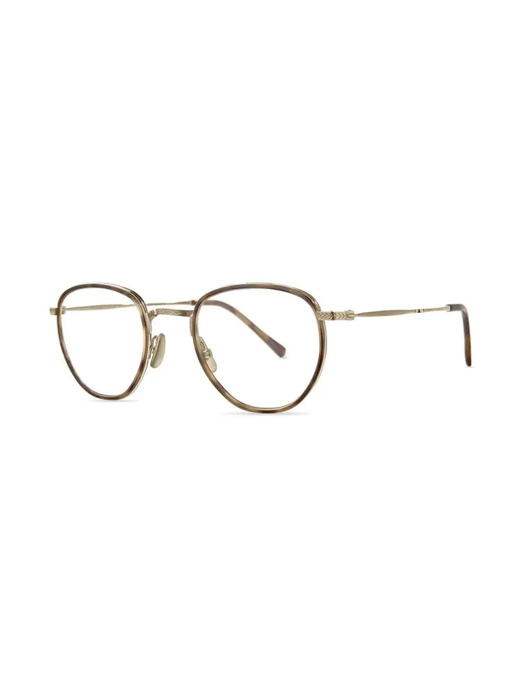 Mr. Leight ROKUCYJKTG Acetate and Metal Frame Eyeglasses — Brown, view 2