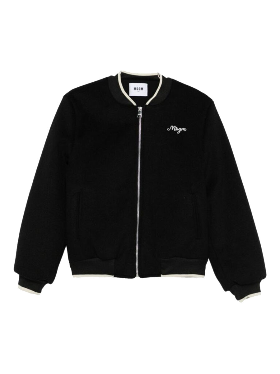 MSGM College Jacket — Black, view 2