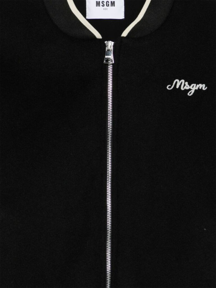 MSGM College Jacket — Black, view 3