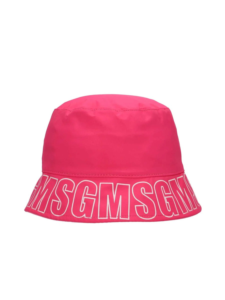MSGM MS028800T_044 Cotton Cloche Hat — Pink by Msgm