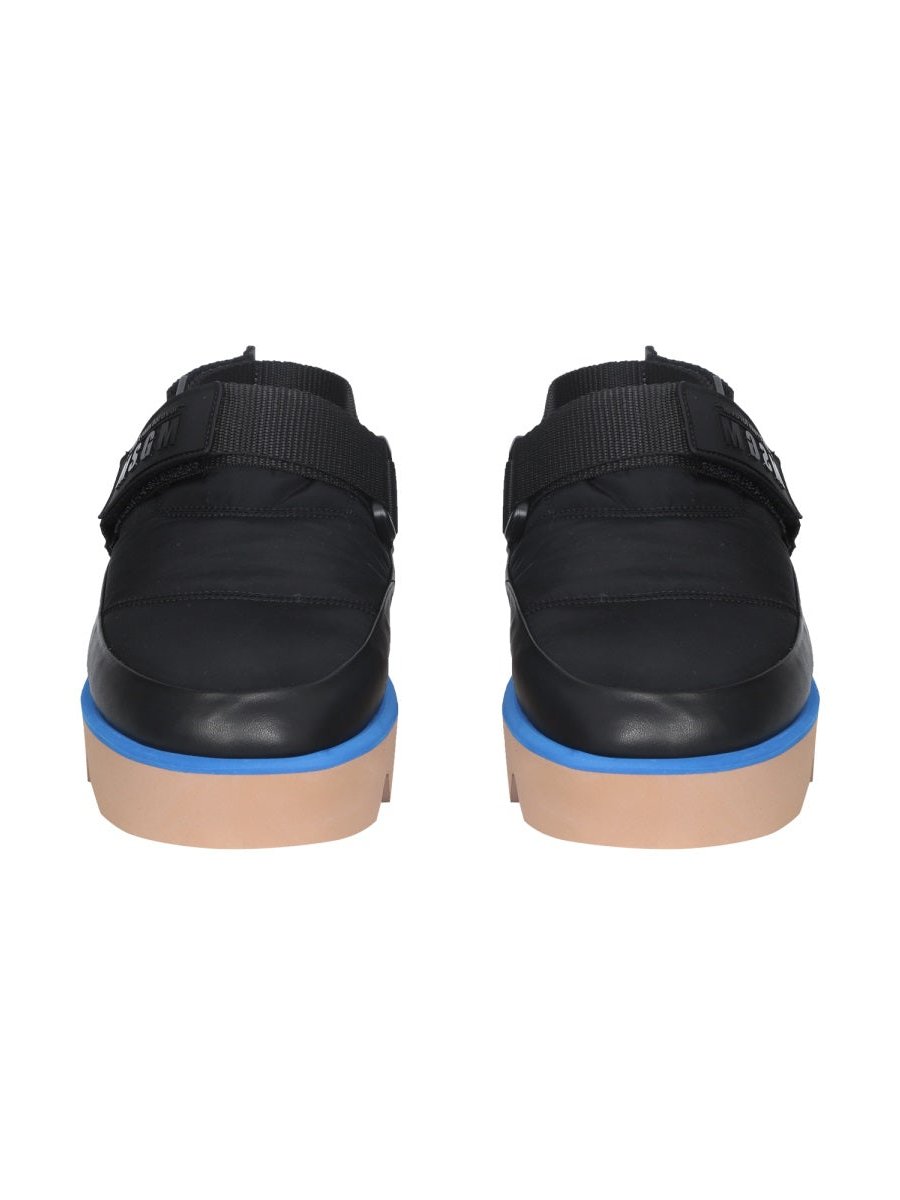 MSGM Puffed Rubber Sole Sandal — Black by Msgm