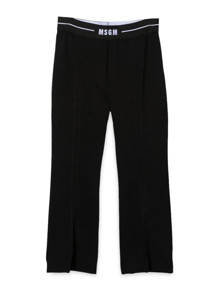 MSGM Milan Stitch Trousers — Black by Msgm
