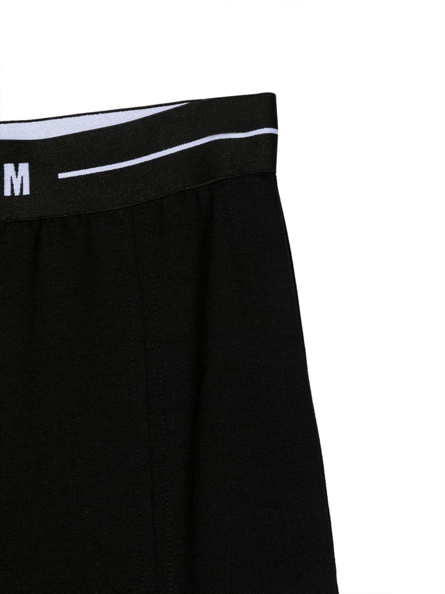 MSGM Milan Stitch Trousers — Black, view 2