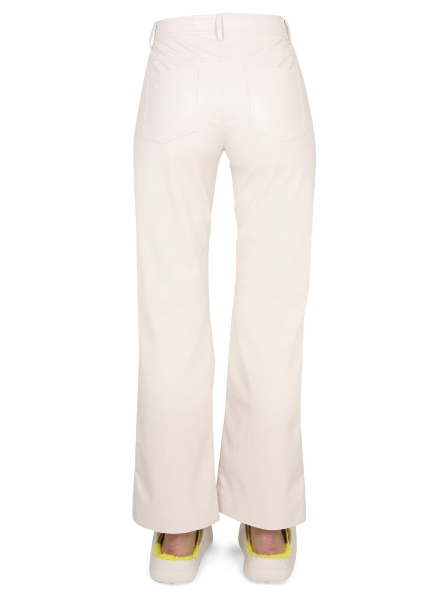 MSGM High Waist Trousers — Ivory, view 4