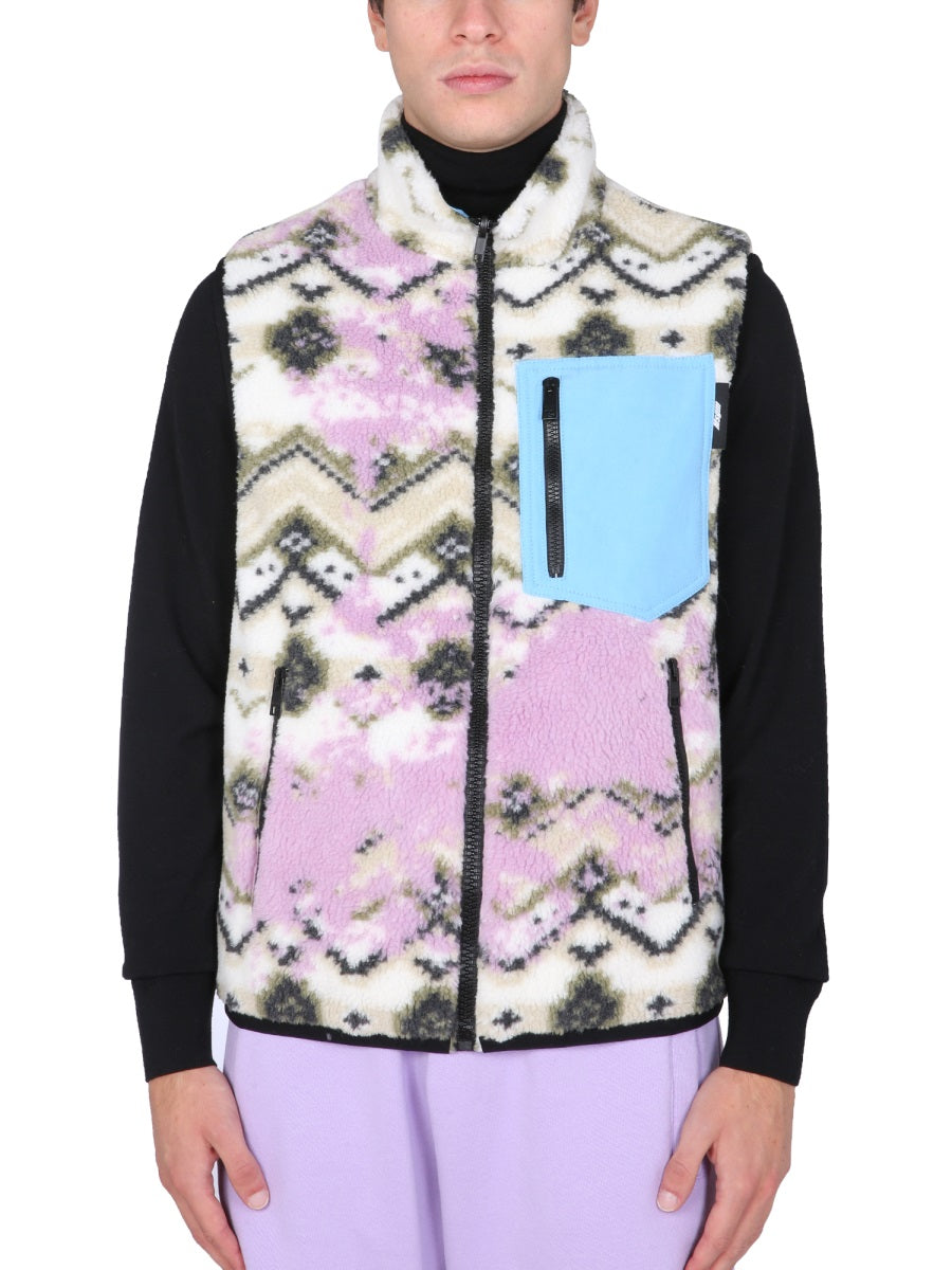 MSGM Fleece Sherpa Vest — Multicolor by Msgm