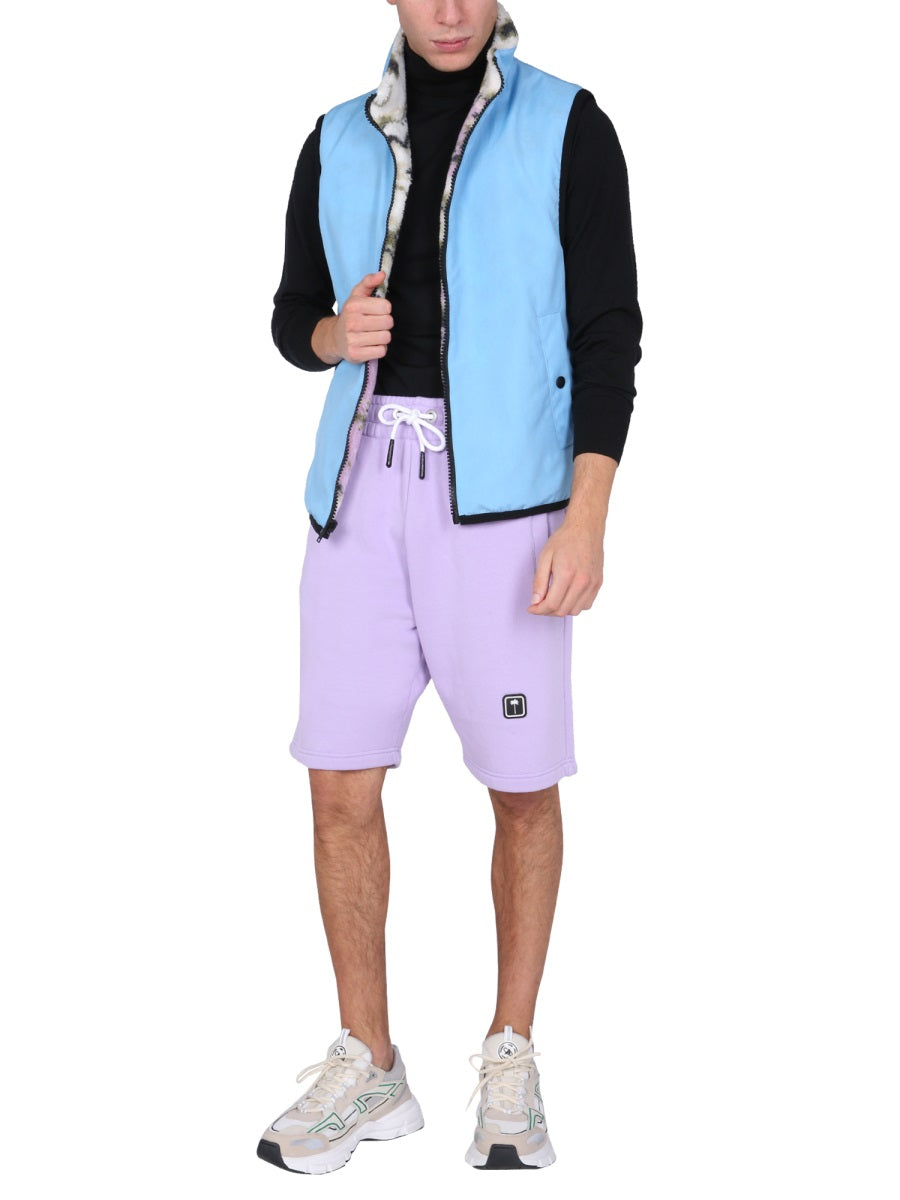 MSGM Fleece Sherpa Vest — Multicolor, view 3