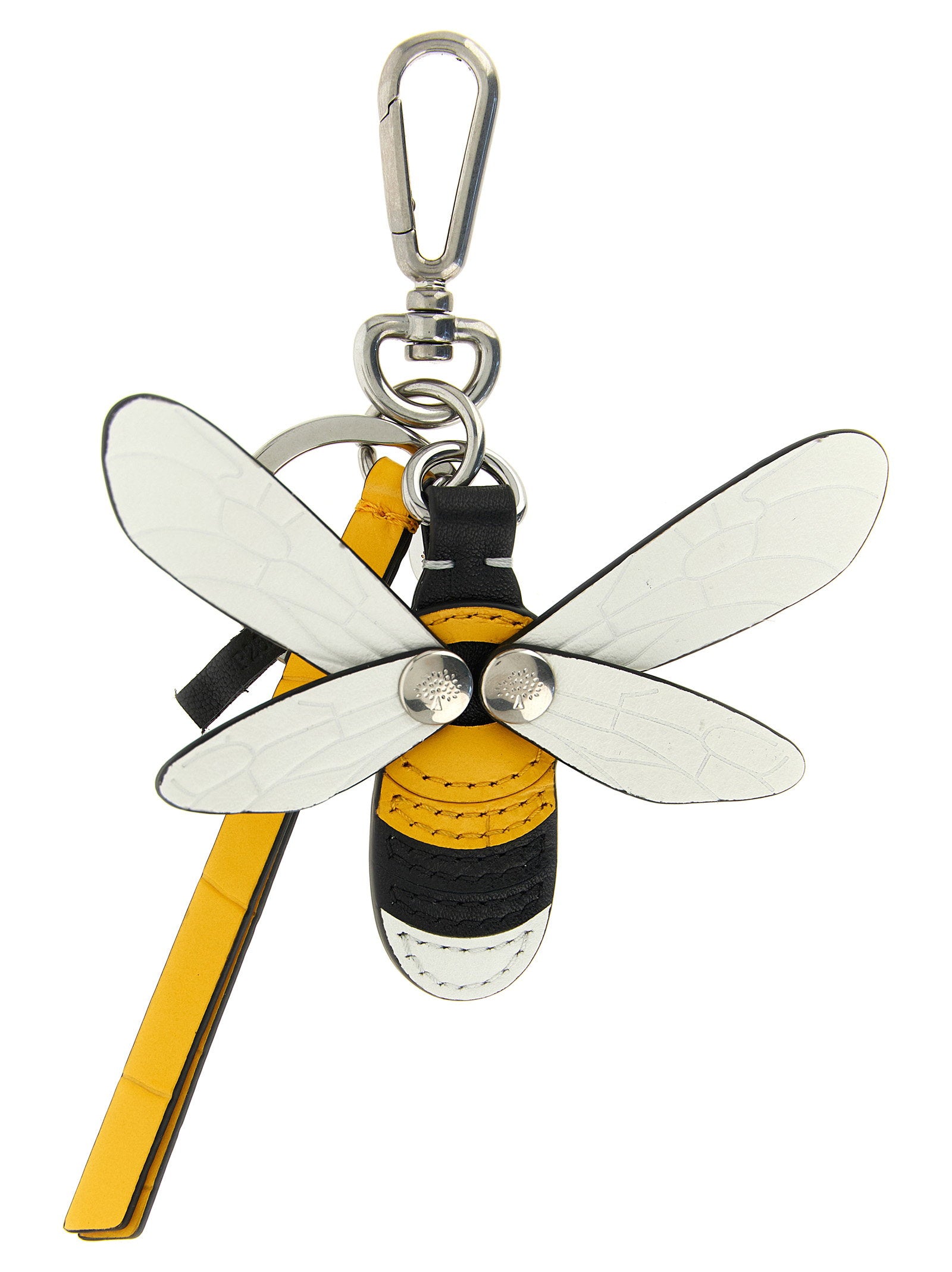Mulberry Bee-Shaped Leather Key Case — Yellow by Mulberry