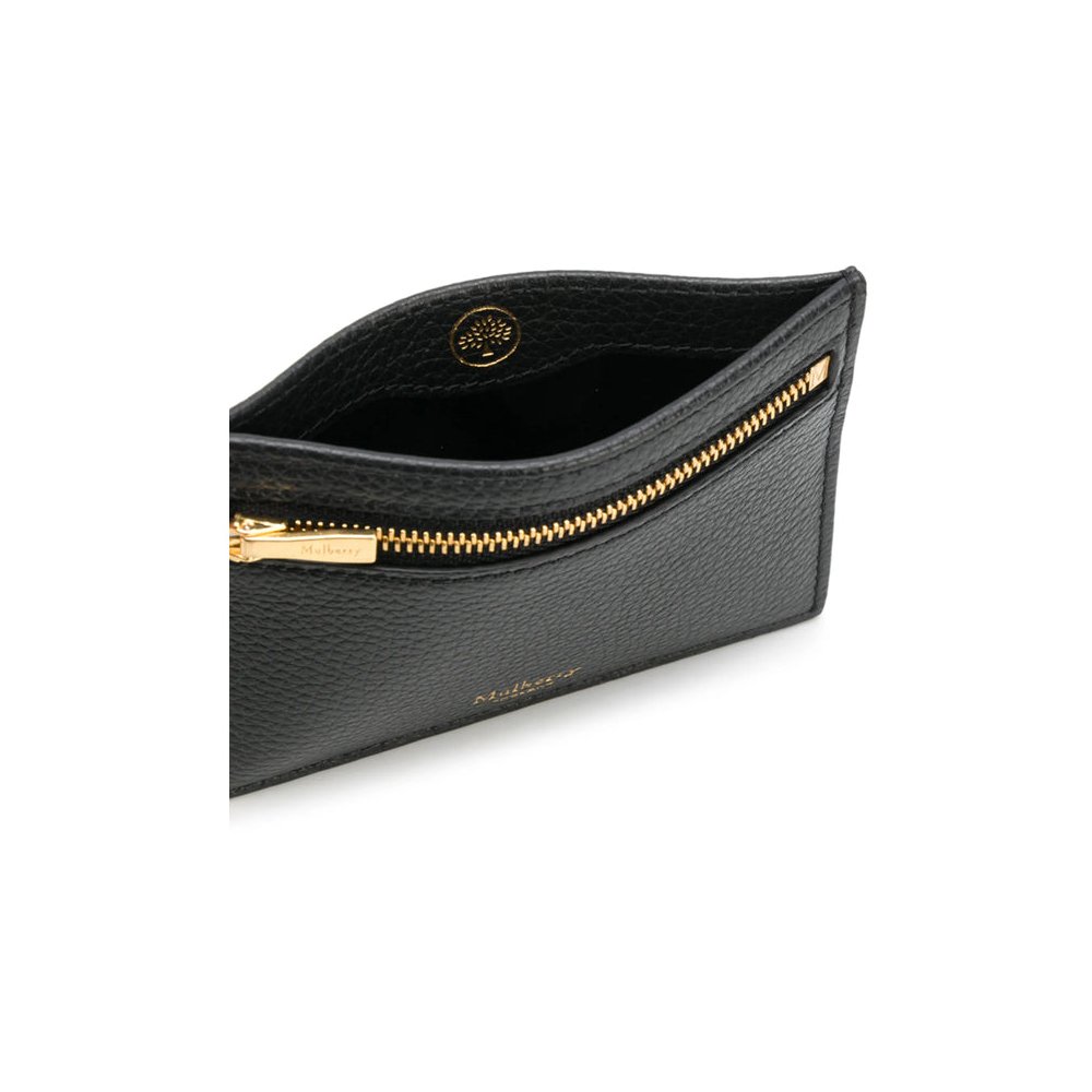 Mulberry Textured Leather Card Holder Wallet — Black, view 2