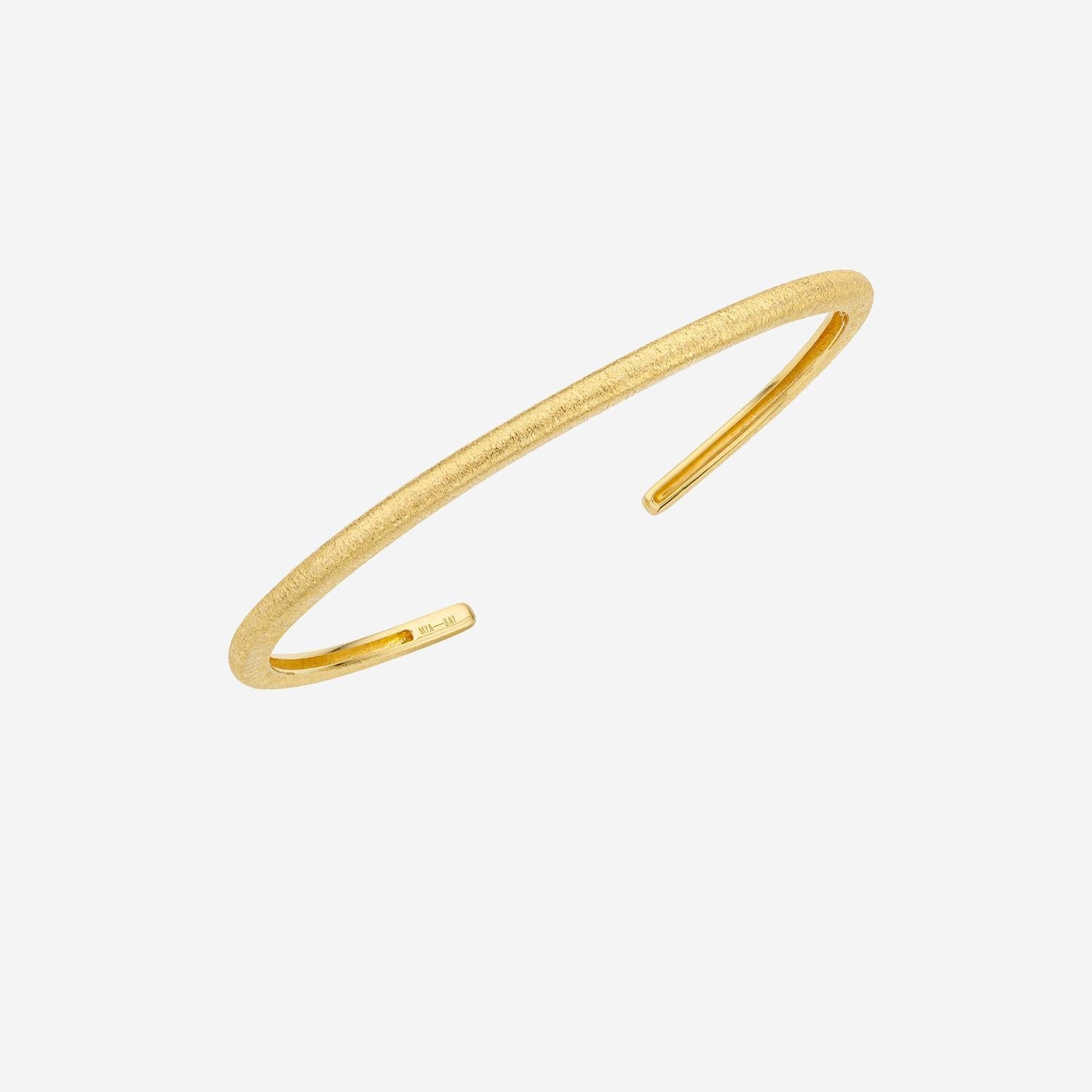 Mya Bay Gold-Plated Brass Cuff Bracelet — Gold by Mya Bay