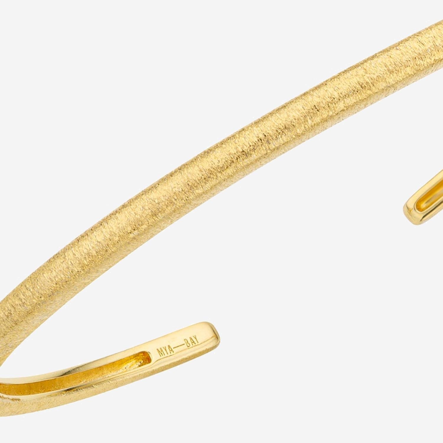 Mya Bay Gold-Plated Brass Cuff Bracelet — Gold, view 2