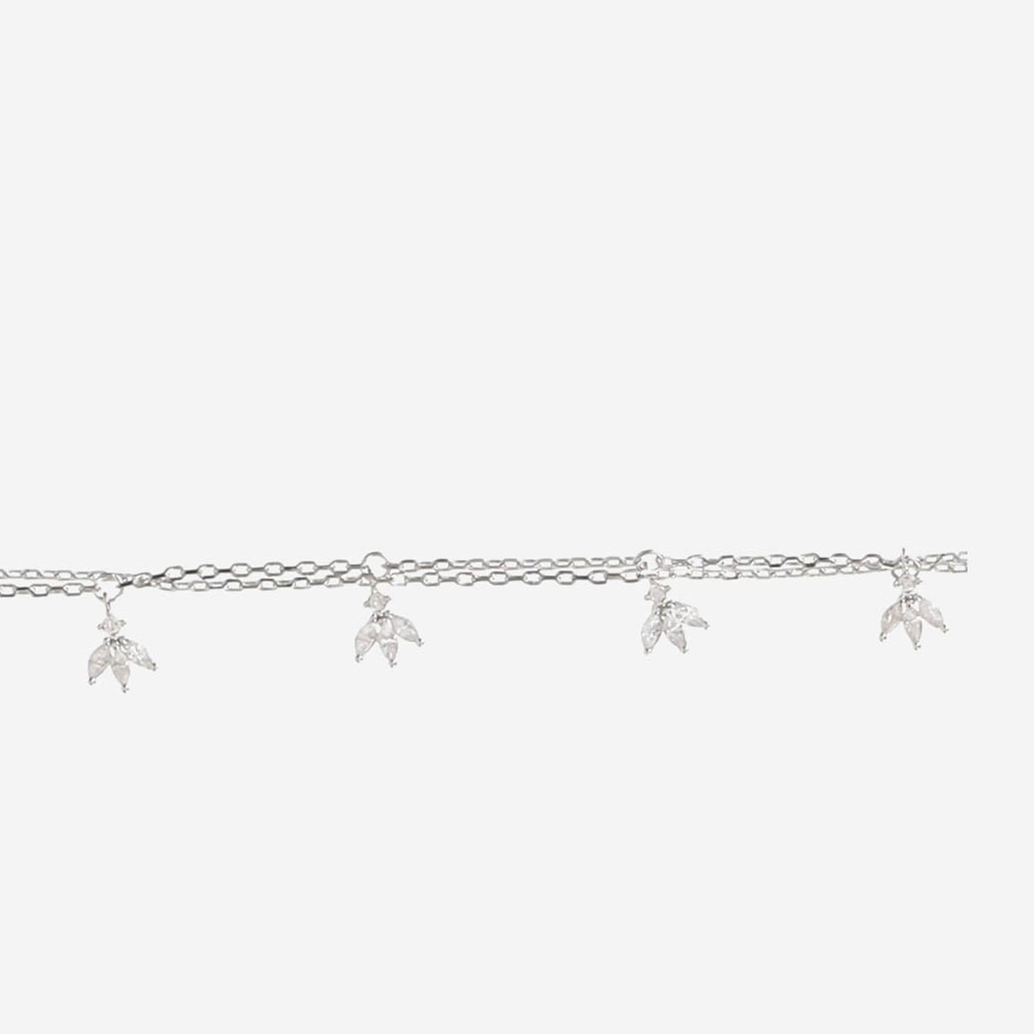 Mya Bay Magnolia Charm Bracelet — Silver by Mya Bay