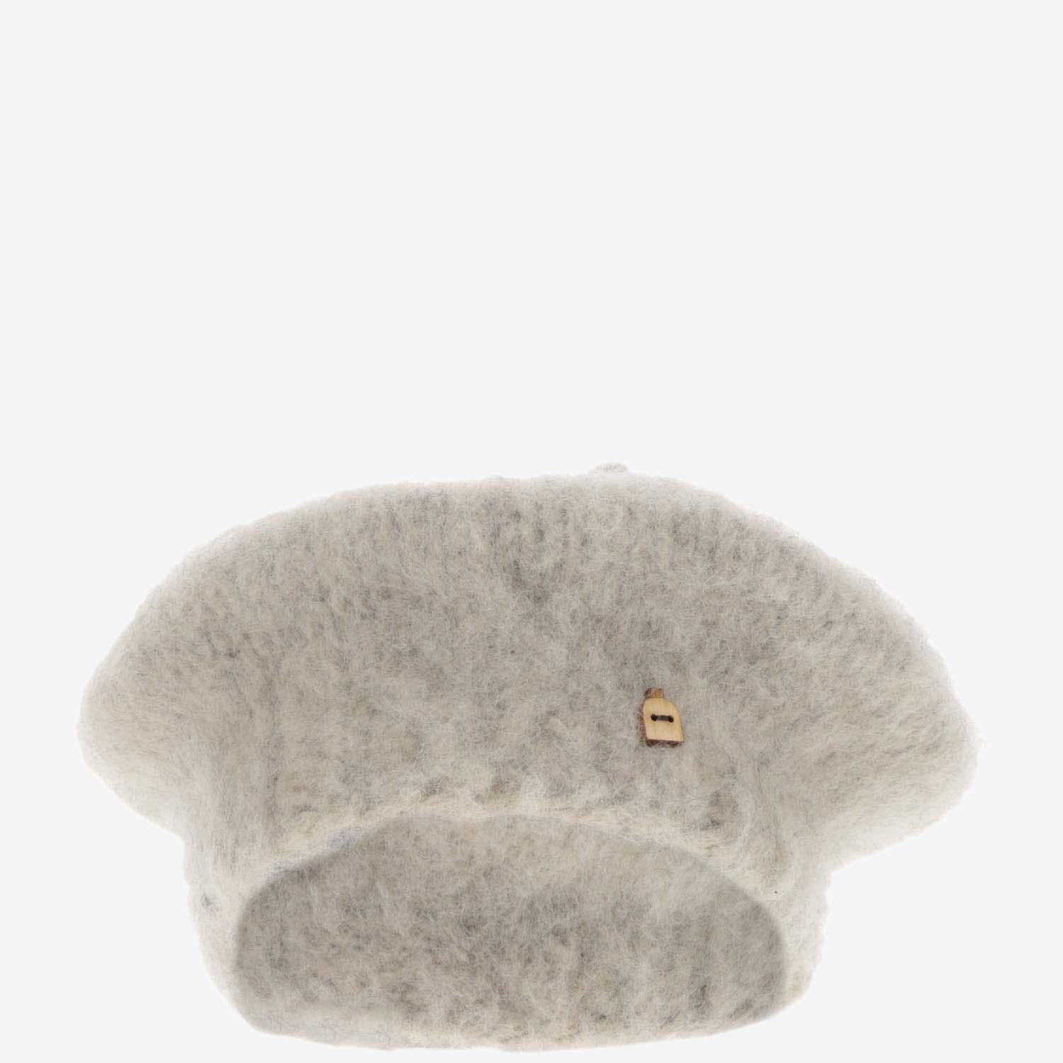 Myssy JAKALA Wool Beret — Gray, view 2