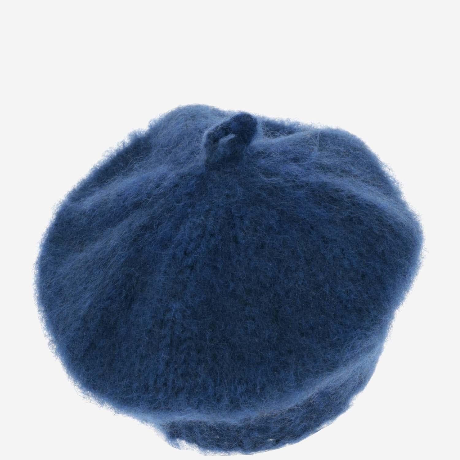 Myssy NOKI Wool Basket Beret — Navy, view 2