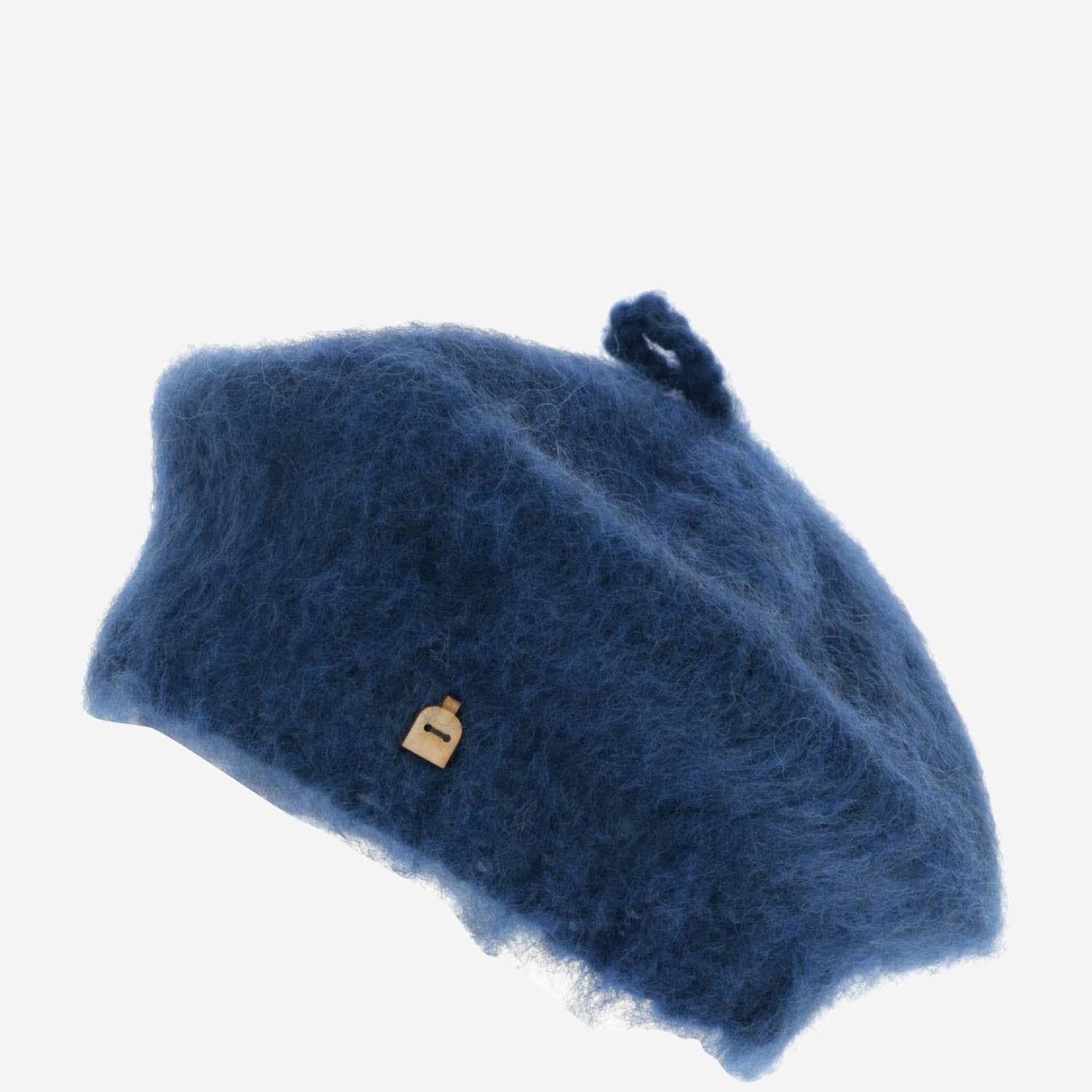 Myssy NOKI Wool Basket Beret — Navy, view 3