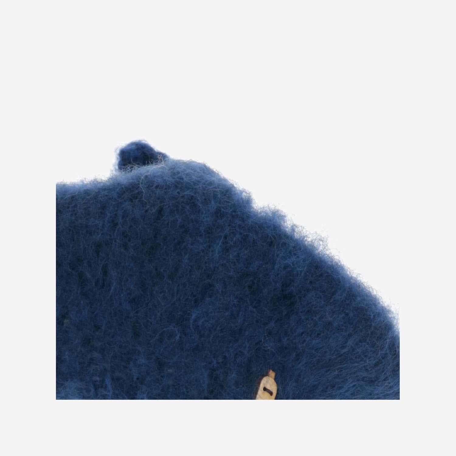 Myssy NOKI Wool Basket Beret — Navy, view 4