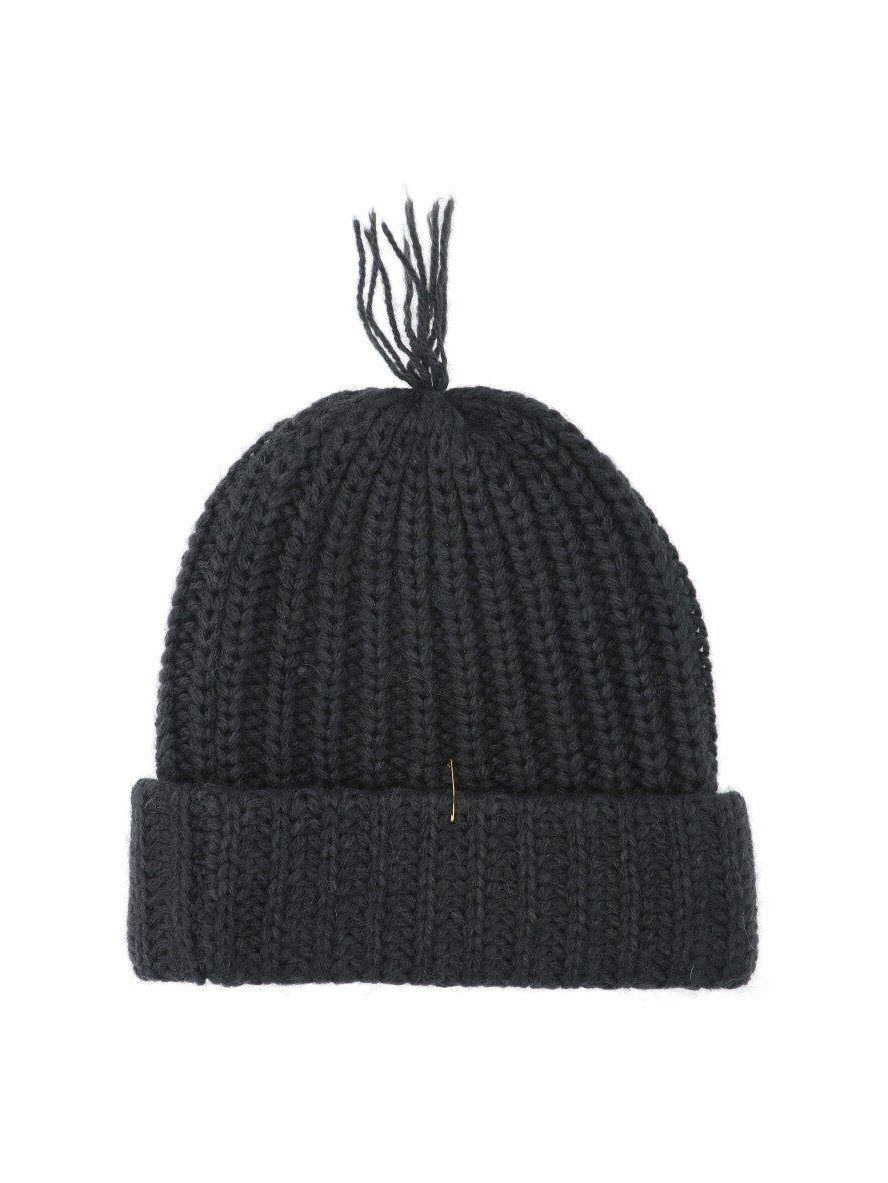 Mythinks MY723 Chunky Ribbed-Knit Beanie — Black, view 2