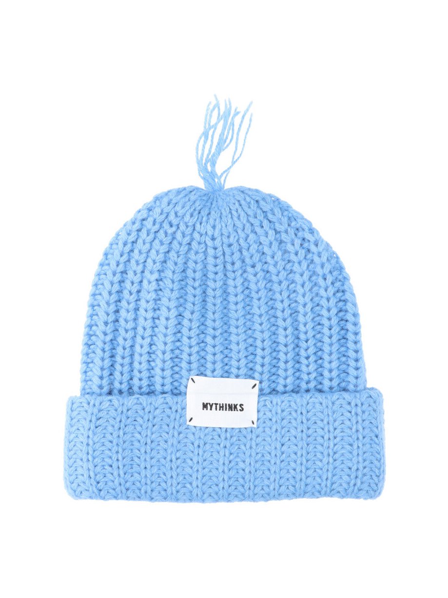 Mythinks MY723 Chunky Ribbed Wool Beanie — Blue by Mythinks