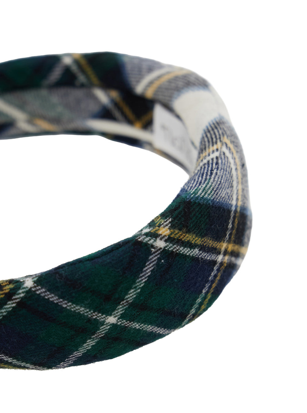 NanáN Tartan Cotton Headband — Navy, view 2