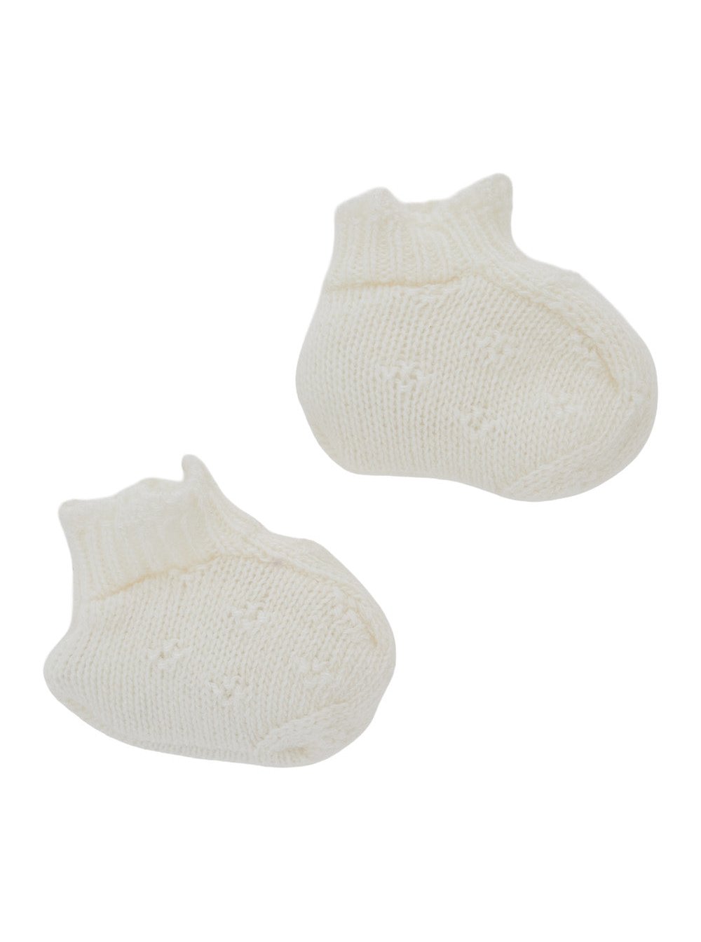 NanáN Cashmere Blend Knit Slipper — White by NanáN