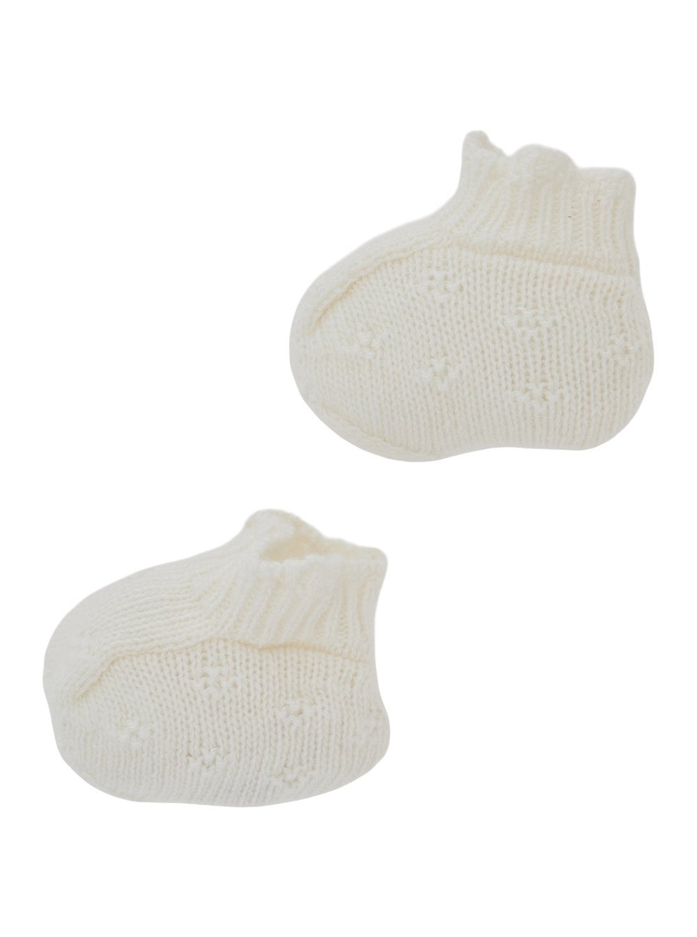 NanáN Cashmere Blend Knit Slipper — White, view 2