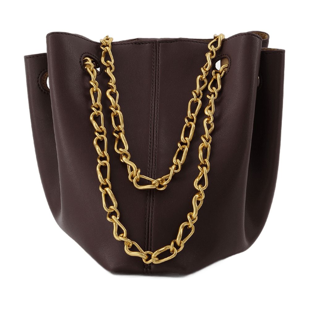 Nanushka Gather Bucket Bag — Brown by Nanushka