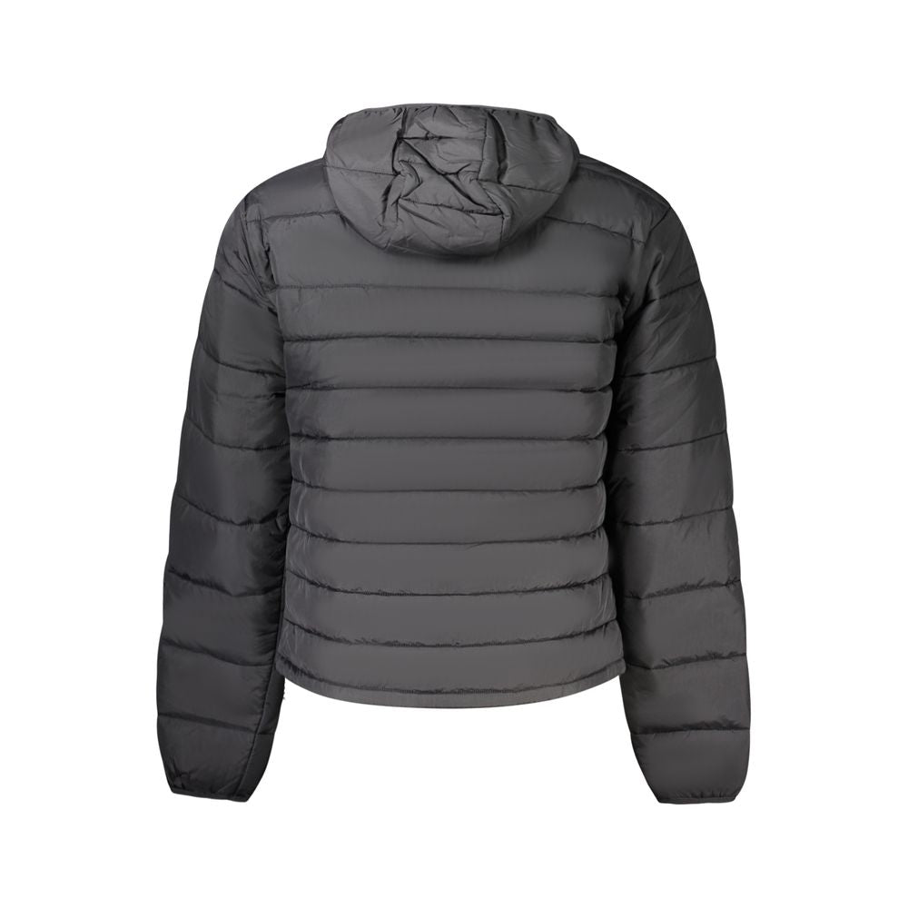 Napapijri Recycled Polyamide Hooded Down Jacket — Black, view 2